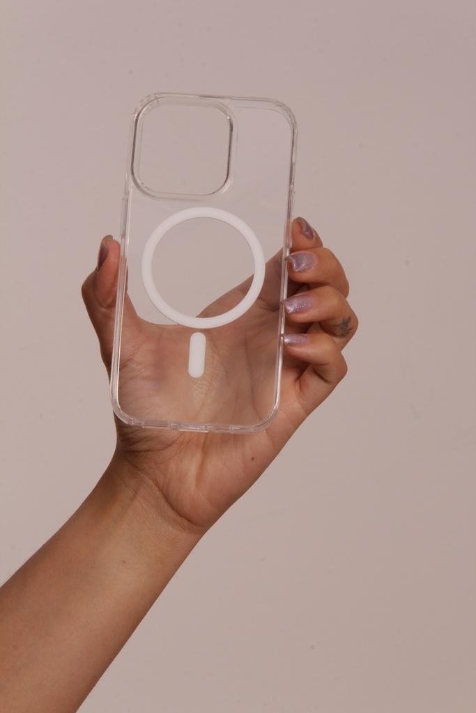 Estuche TPU Mag safe Spigen Iphone 15 Pro Max Transparente