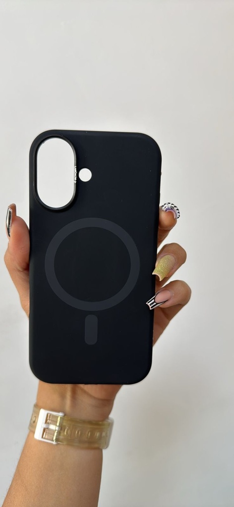 Estuche Silicon Spigen MagSafe IPhone 16 Negro