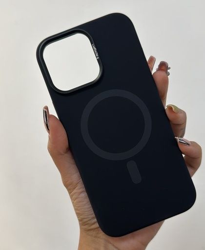 Estuche Silicon MagSafe Spigen IPhone 16 pro max negro